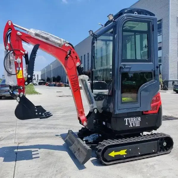 TYPHON TERROR XVIII Prestige 2 Ton Mini Excavator KUBOTA D902 Diesel Engine USA with 12 attachments