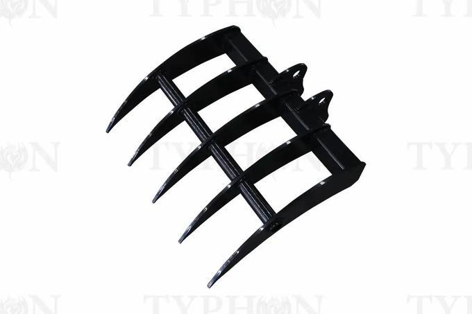 Mini Excavator Attachment Rake 22″ Wide TYPHON Attachments For 2-3.5 ton Diggers